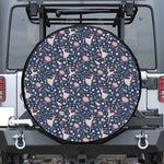 Floral Ballet Pattern Print Tire Cover