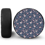Floral Ballet Pattern Print Tire Cover