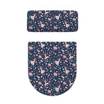 Floral Ballet Pattern Print Toilet Lid And Tank Cover Set