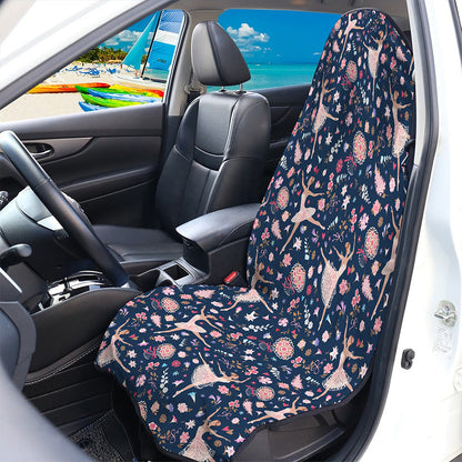 Floral Ballet Pattern Print Waterproof Car Seat Cover
