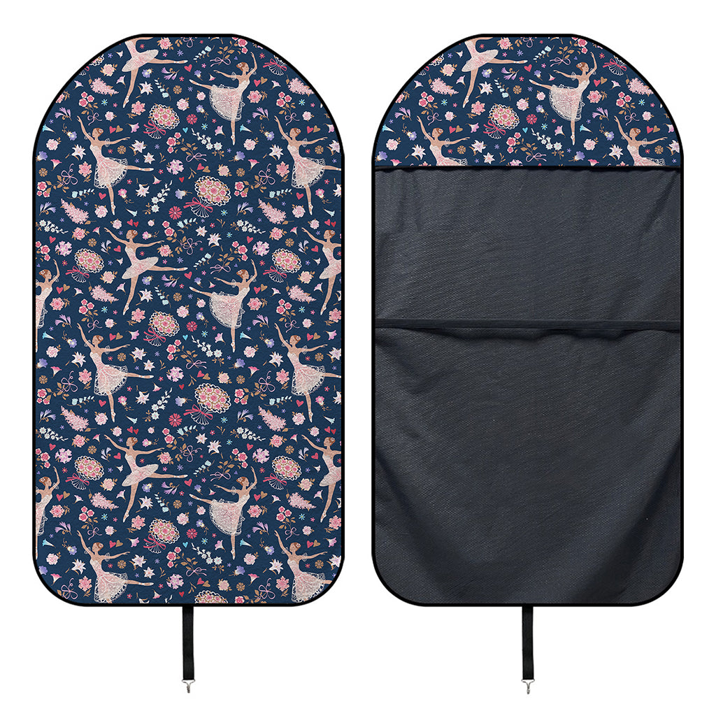 Floral Ballet Pattern Print Waterproof Car Seat Cover