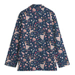 Floral Ballet Pattern Print Women's Blazer