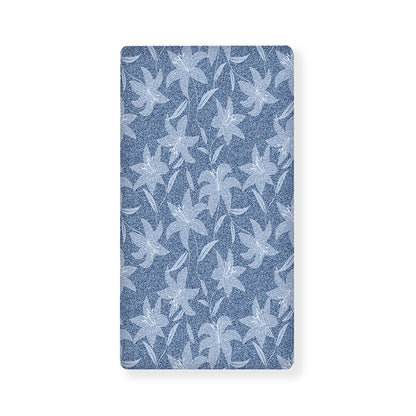 Floral Denim Jeans Pattern Print Baby Crib Sheet