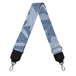 Floral Denim Jeans Pattern Print Bag Strap