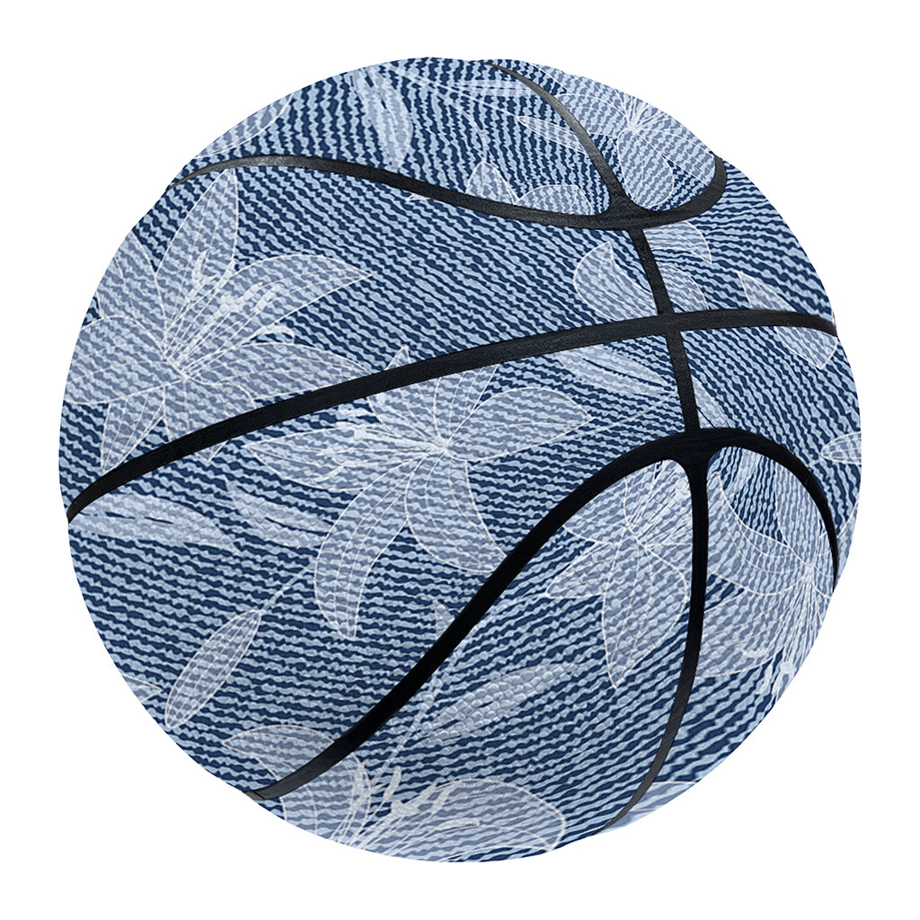 Floral Denim Jeans Pattern Print Basketball