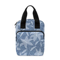 Floral Denim Jeans Pattern Print Bible Tote Bag