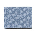 Floral Denim Jeans Pattern Print Bifold Wallet