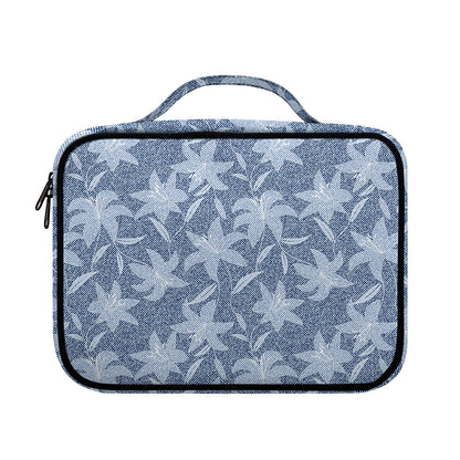 Floral Denim Jeans Pattern Print Briefcase Bible Bag