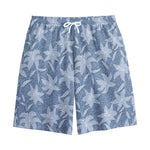 Floral Denim Jeans Pattern Print Cotton Shorts