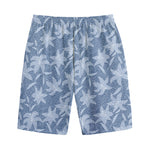 Floral Denim Jeans Pattern Print Cotton Shorts