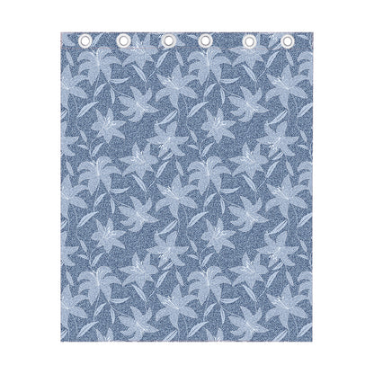 Floral Denim Jeans Pattern Print Curtain