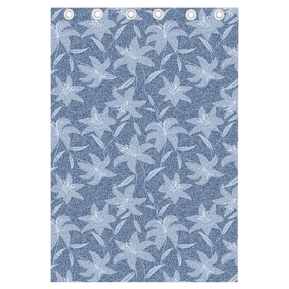 Floral Denim Jeans Pattern Print Curtain