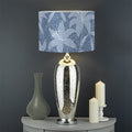 Floral Denim Jeans Pattern Print Drum Lamp Shade
