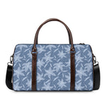 Floral Denim Jeans Pattern Print Duffle Bag