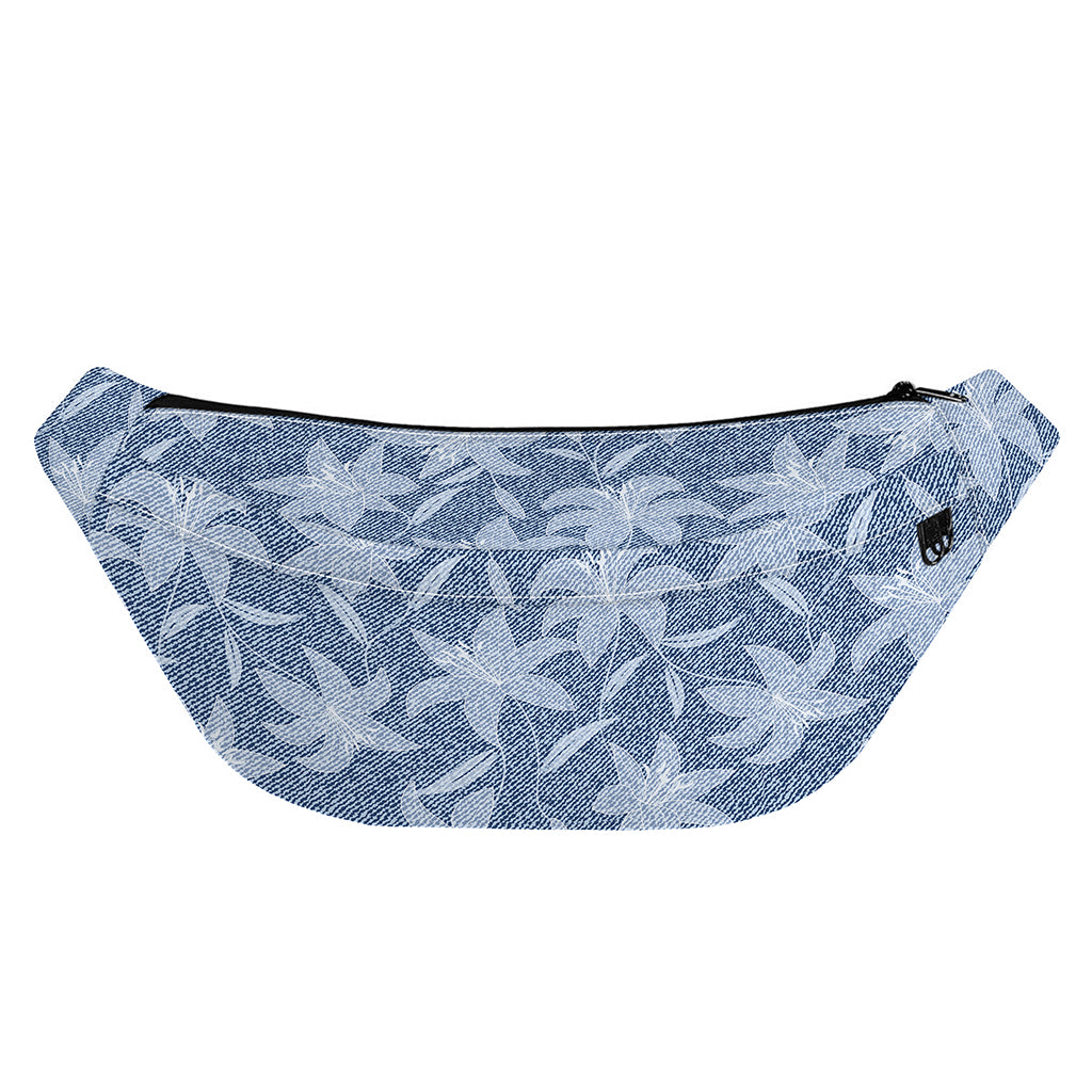 Floral Denim Jeans Pattern Print Fanny Pack