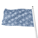 Floral Denim Jeans Pattern Print Flag