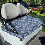 Floral Denim Jeans Pattern Print Golf Cart Seat Cover