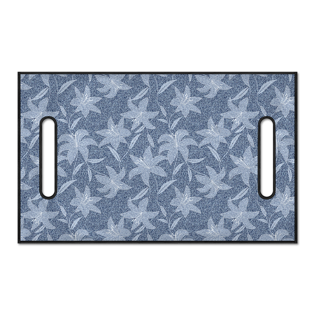 Floral Denim Jeans Pattern Print Golf Cart Seat Cover