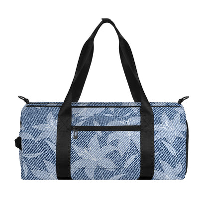 Floral Denim Jeans Pattern Print Gym Bag