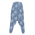 Floral Denim Jeans Pattern Print Hammer Pants
