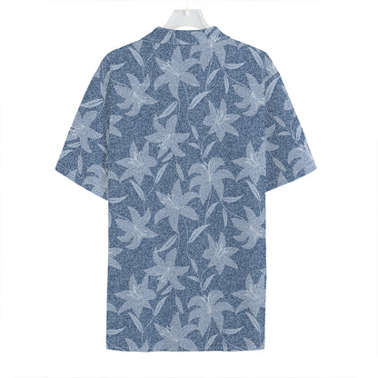 Floral Denim Jeans Pattern Print Hawaiian Shirt
