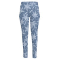 Floral Denim Jeans Pattern Print High-Waisted Pocket Leggings