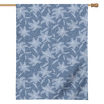 Floral Denim Jeans Pattern Print House Flag