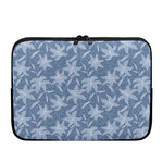 Floral Denim Jeans Pattern Print Laptop Sleeve