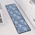 Floral Denim Jeans Pattern Print Long Kitchen Mat