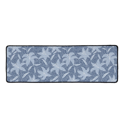 Floral Denim Jeans Pattern Print Long Kitchen Mat