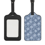 Floral Denim Jeans Pattern Print Luggage Tag