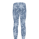 Floral Denim Jeans Pattern Print Men's leggings