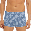 Floral Denim Jeans Pattern Print Men's Short Boxer Briefs