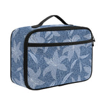 Floral Denim Jeans Pattern Print Portable Lunch Bag
