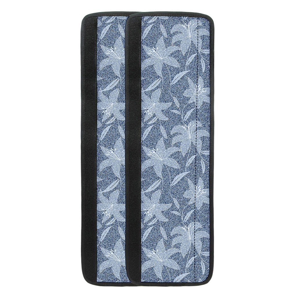 Floral Denim Jeans Pattern Print Refrigerator Handle Covers