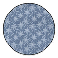 Floral Denim Jeans Pattern Print Round Floor Mat