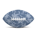 Floral Denim Jeans Pattern Print Rugby Ball