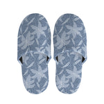 Floral Denim Jeans Pattern Print Slippers
