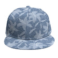 Floral Denim Jeans Pattern Print Snapback Cap