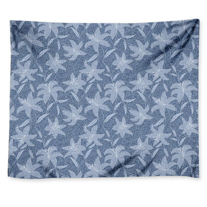 Floral Denim Jeans Pattern Print Tapestry