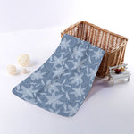 Floral Denim Jeans Pattern Print Towel