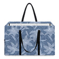 Floral Denim Jeans Pattern Print Utility Tote Bag