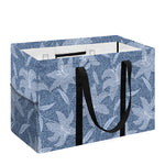 Floral Denim Jeans Pattern Print Utility Tote Bag