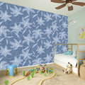 Floral Denim Jeans Pattern Print Wall Sticker