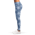 Floral Denim Jeans Pattern Print Women's Leggings