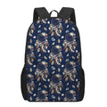 Floral Dream Catcher Pattern Print 17 Inch Backpack