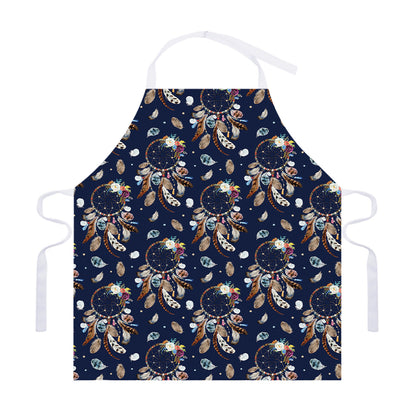 Floral Dream Catcher Pattern Print Adjustable Apron