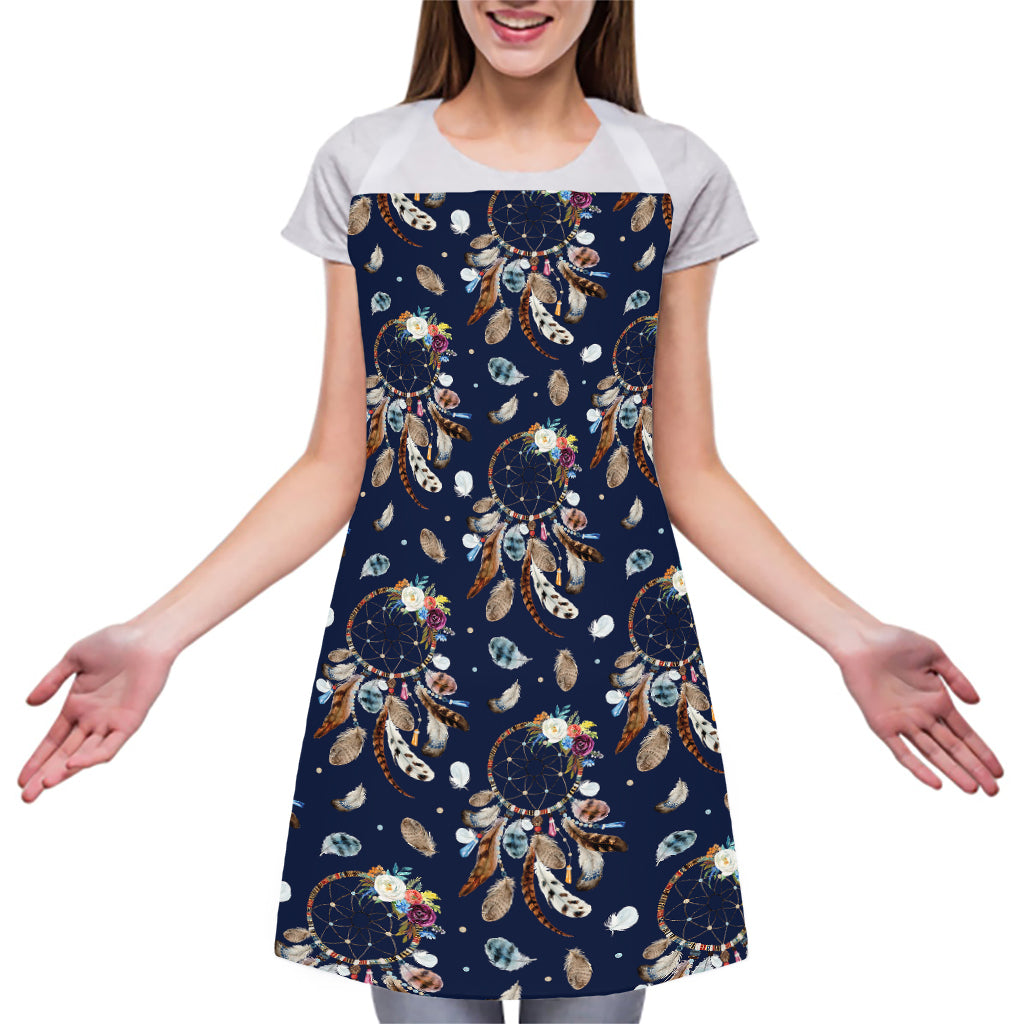 Floral Dream Catcher Pattern Print Adjustable Apron