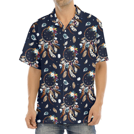 Floral Dream Catcher Pattern Print Aloha Shirt