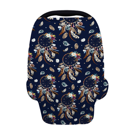 Floral Dream Catcher Pattern Print Baby Seat Cover